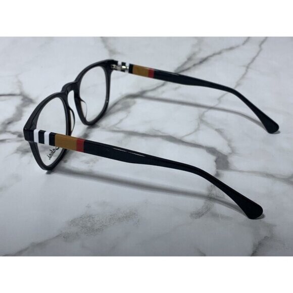 SAKAI A1714 C194 50-20-148 Black/Red/Brown/White Plastic Unisex Glasses Frames - Picture 3 of 8